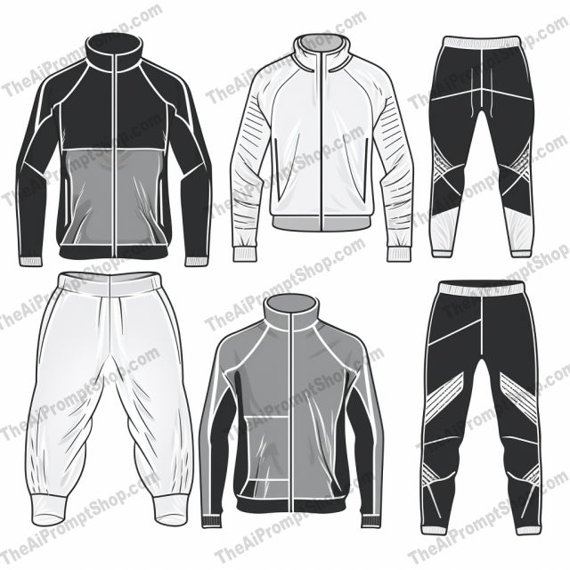 AI Midjourney Prompt for Monochromatic Sports Wear