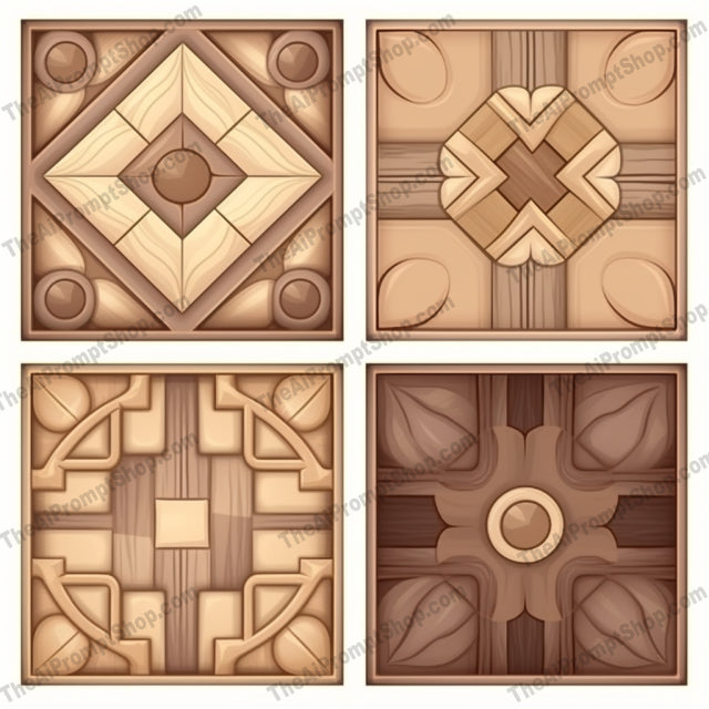 AI Midjourney Prompt for Code-Based Wooden Floor Tiles