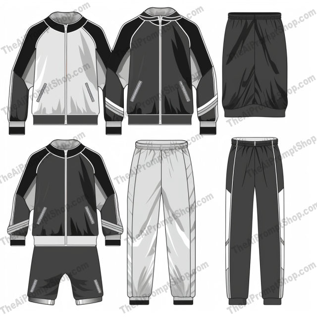 AI Midjourney Prompt for Monochromatic Sports Wear