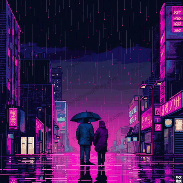 AI Midjourney Prompt for C85 - Storybook Illustrations - Rainy Pixel Love