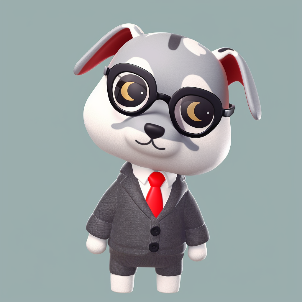 AI Midjourney Prompt for Animal - Stylish Suit Puppy