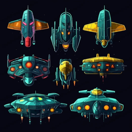 AI Midjourney Prompt for Neo Classical Spaceship Collection