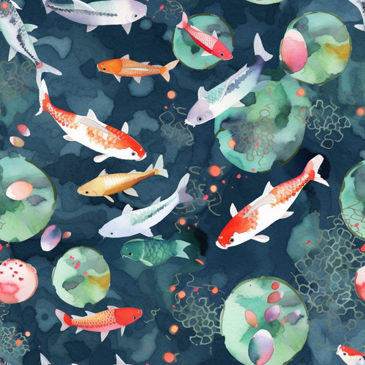 AI Midjourney Prompt for Animal - Colorful Pond Life