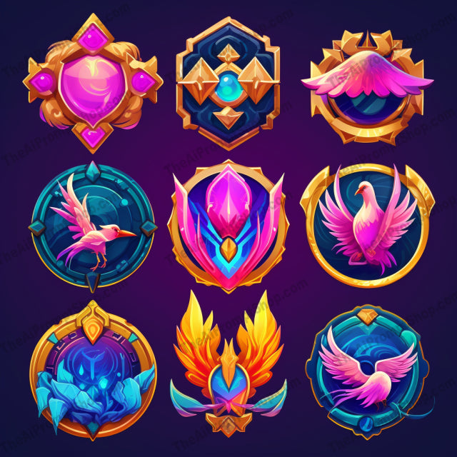 AI Midjourney Prompt for Badge Collection