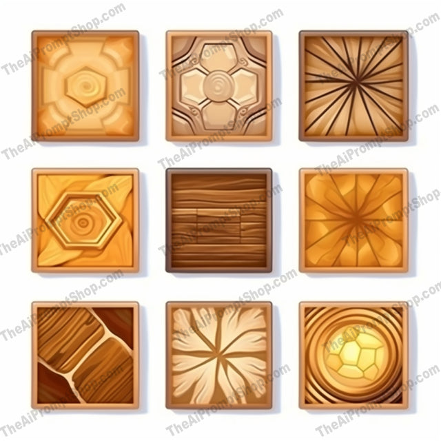 AI Midjourney Prompt for Code-Based Wooden Floor Tiles