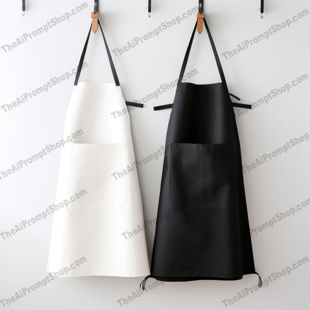 AI Midjourney Prompt for Minimalist Full-Length Aprons