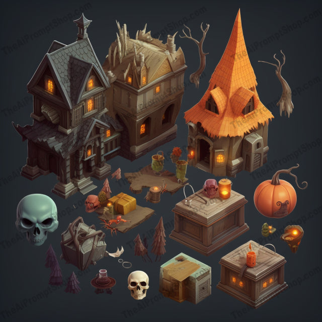 AI Midjourney Prompt for Halloween Elements