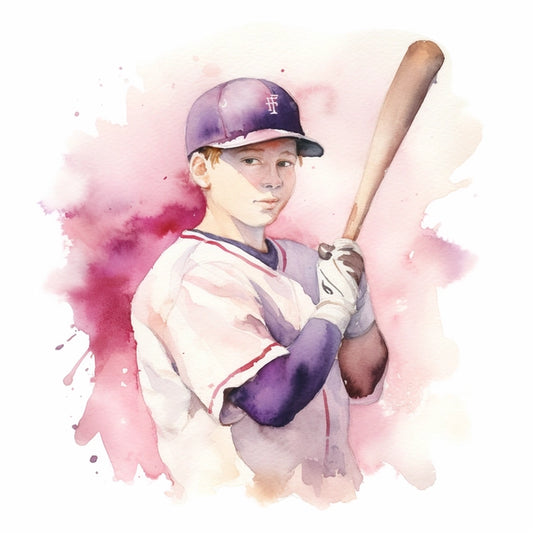 AI Midjourney Prompt for Watercolor Portrait of Young Sport Enthusiast