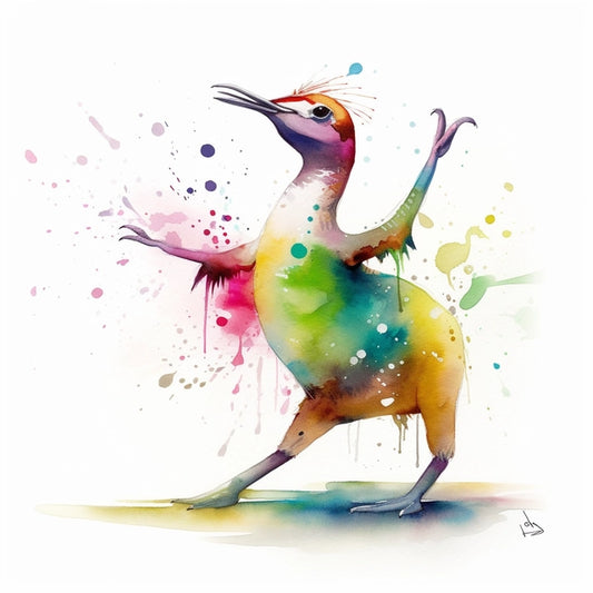 AI Midjourney Prompt for Energetic Animal Illustration