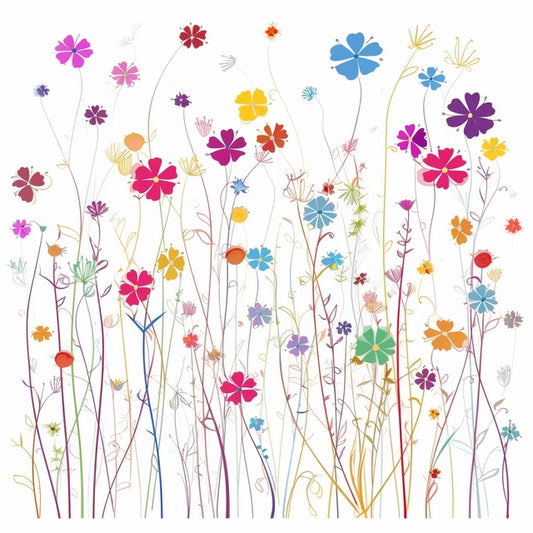 AI Midjourney Prompt for Nature Inspired Cartoonish Flowers