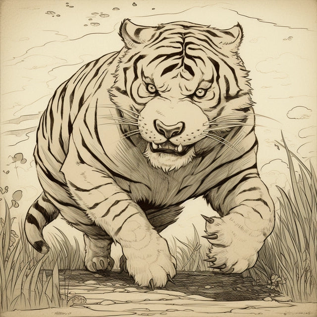 AI Midjourney Prompt for Adorable Animal in Pimenov Style