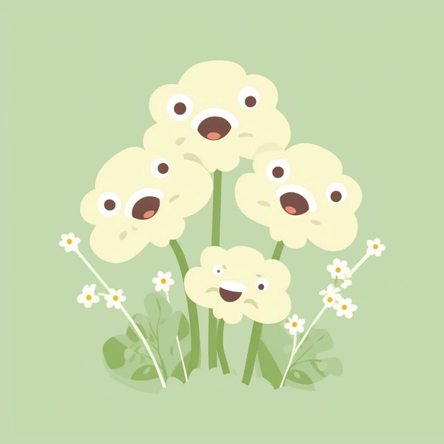 AI Midjourney Prompt for Minimalist Kawaii Flower Art