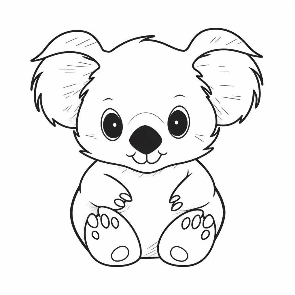 AI Midjourney Prompt for Coloring Page - Vector Animal Coloring Book