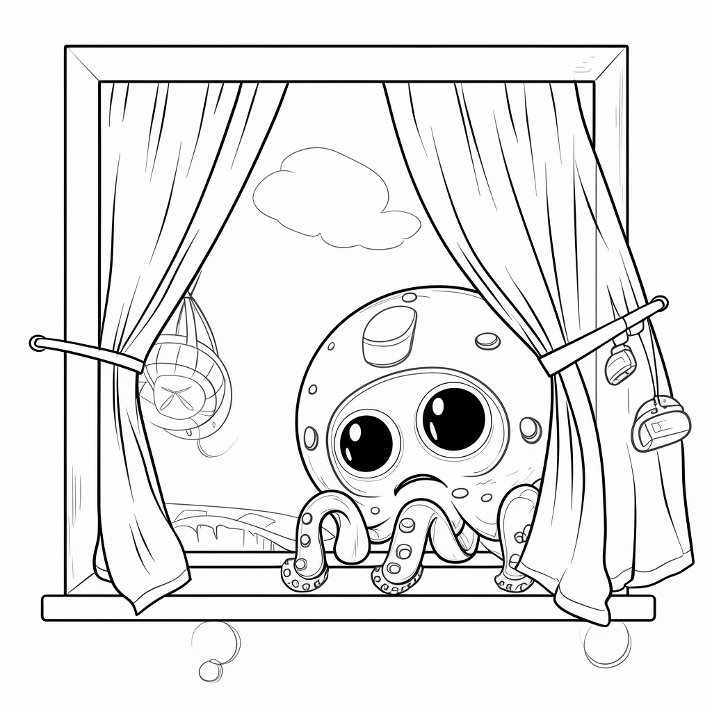 AI Midjourney Prompt for Animal - Puffy Robot Window Lounger