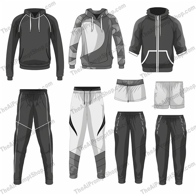 AI Midjourney Prompt for Monochromatic Sports Wear