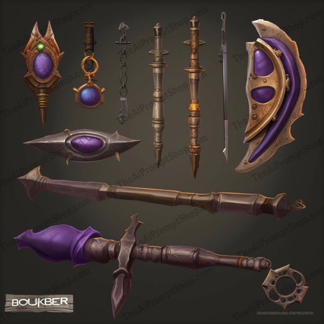 AI Midjourney Prompt for Oku Art Weaponry