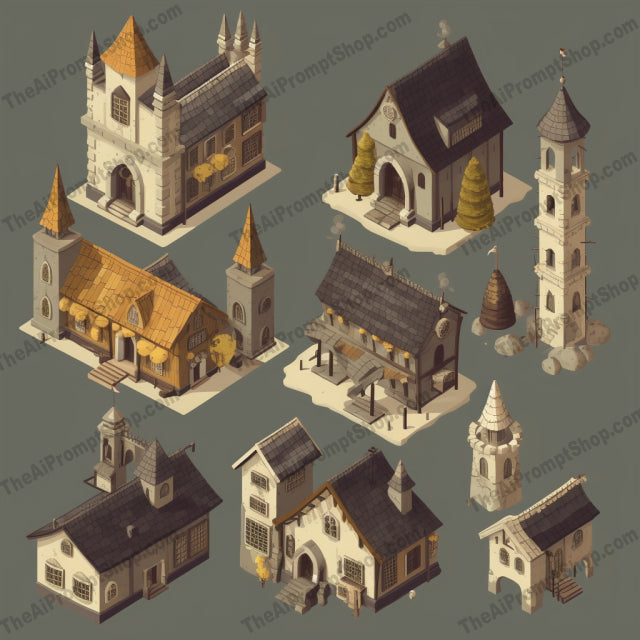 AI Midjourney Prompt for Isometric Fantasy Landscapes