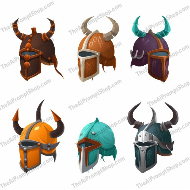 AI Midjourney Prompt for Unreal Viking Icons