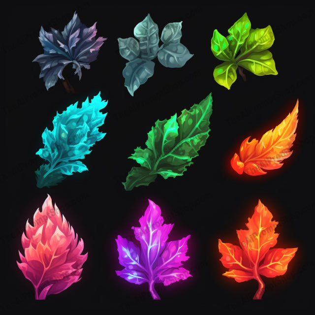 AI Midjourney Prompt for Luminous Leaves