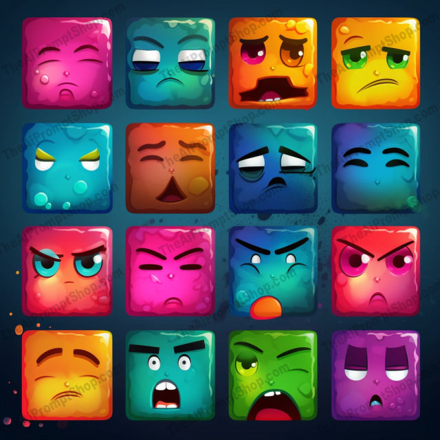 AI Midjourney Prompt for Colorful Mindful Faces