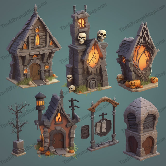 AI Midjourney Prompt for Halloween Elements