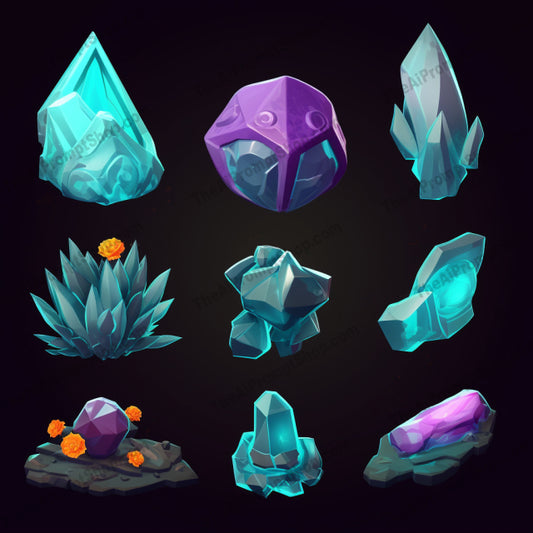 AI Midjourney Prompt for Lilac Stones