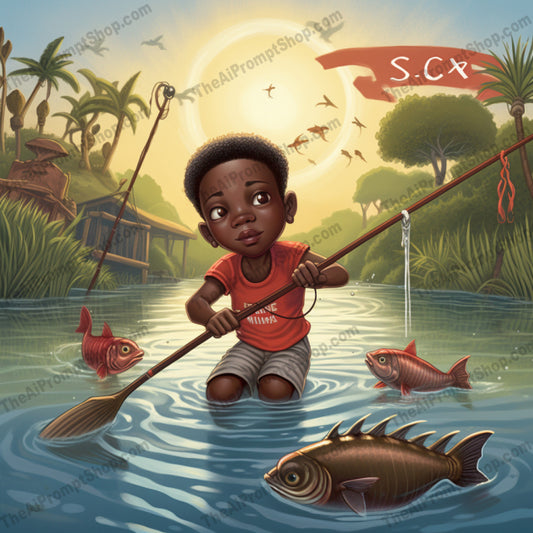 AI Midjourney Prompt for C109 - Storybook Illustrations - Afrocaribbean Realism