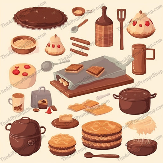 AI Midjourney Prompt for Game Assets - B157s -  Rustic Baking Essentials