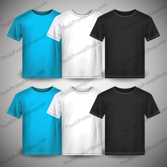 AI Midjourney Prompt for Balanced and Harmonious T-Shirt Set