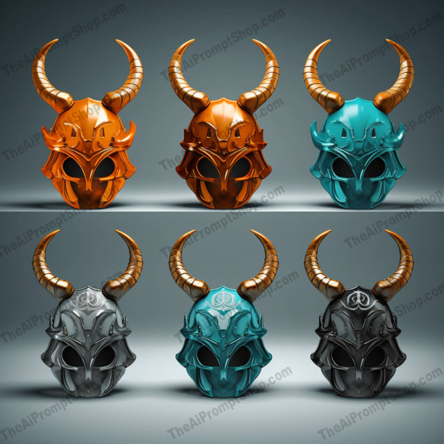 AI Midjourney Prompt for Viking Horned Helmets