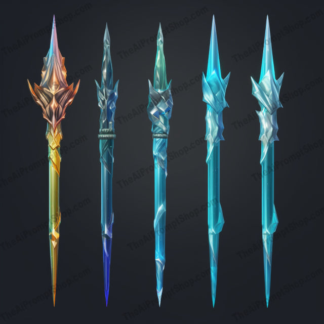 AI Midjourney Prompt for Luminous Brushwork Magic Wand Set