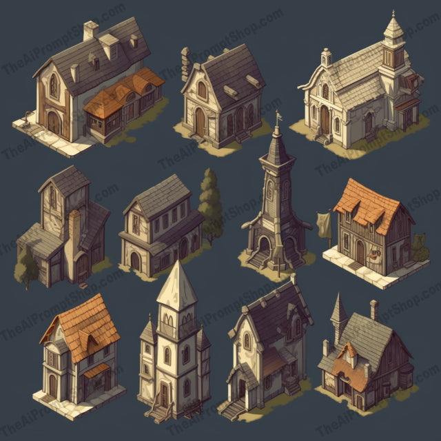 AI Midjourney Prompt for Isometric Fantasy Landscapes