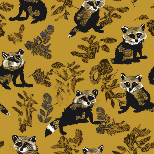 AI Midjourney Prompt for Pattern - Valentino [Animal] Fabric Pattern