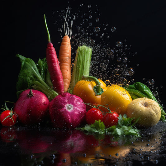 AI Midjourney Prompt for Food - B341s -  Vibrant Vegetables