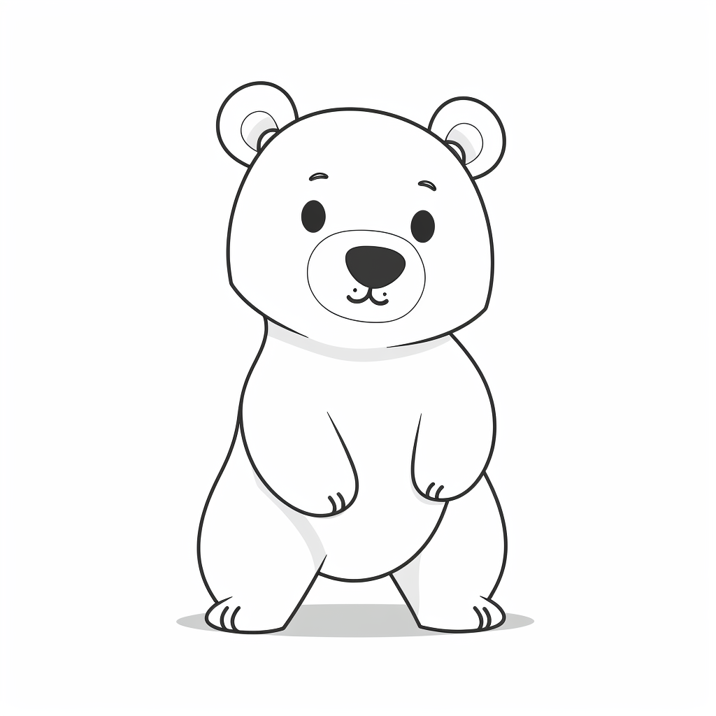 AI Midjourney Prompt for Coloring Page - Vector Animal Coloring Book