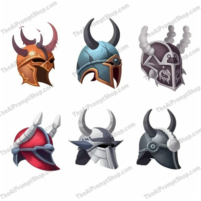 AI Midjourney Prompt for Unreal Viking Icons