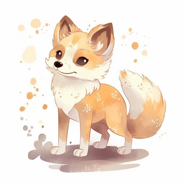 AI Midjourney Prompt for Kawaii Animal Watercolor