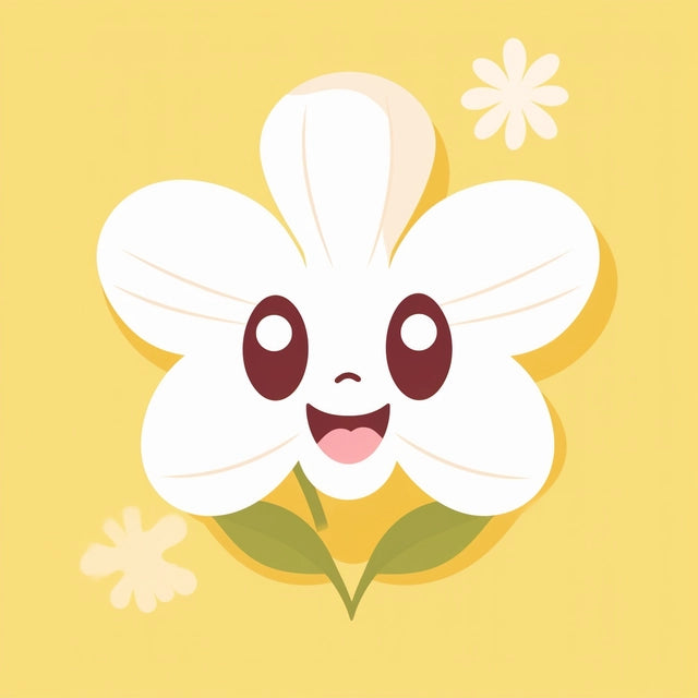 AI Midjourney Prompt for Minimalist Kawaii Flower Art