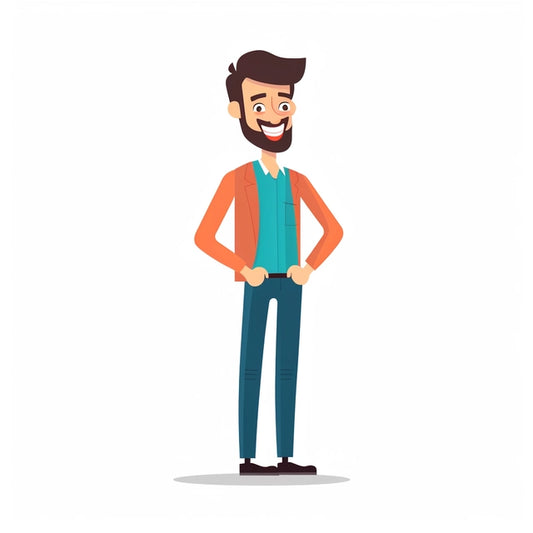 AI Midjourney Prompt for Cool Professional Character Cartoon