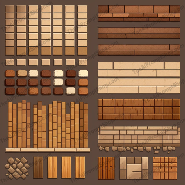 AI Midjourney Prompt for Minecraft Wooden Slats and Blocks