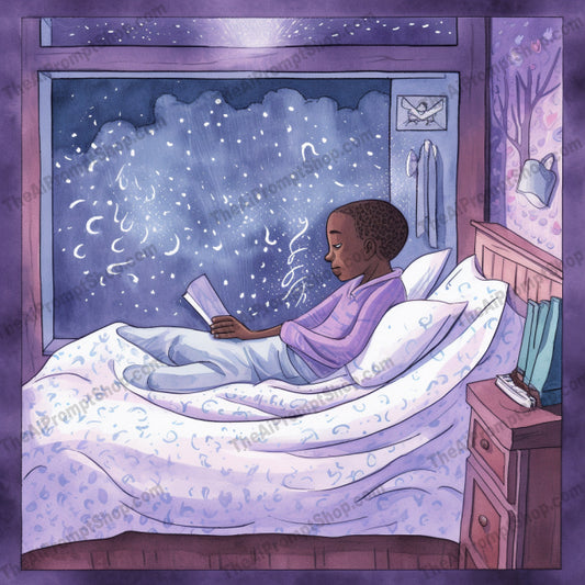 AI Midjourney Prompt for C11 - Storybook Illustrations - Dreamy Morning Sleep