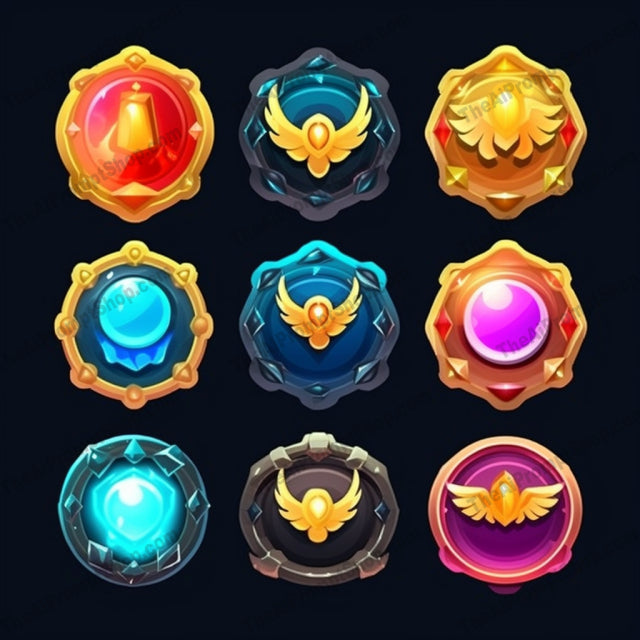 AI Midjourney Prompt for Animated Fantasy Badges