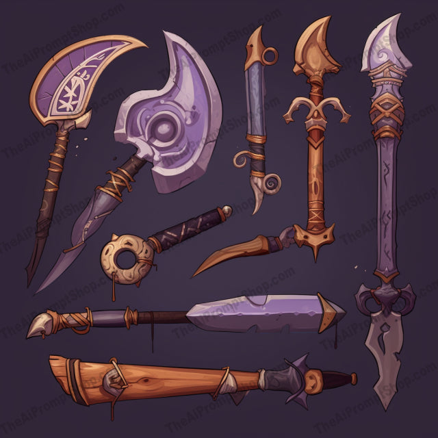 AI Midjourney Prompt for Oku Art Weaponry