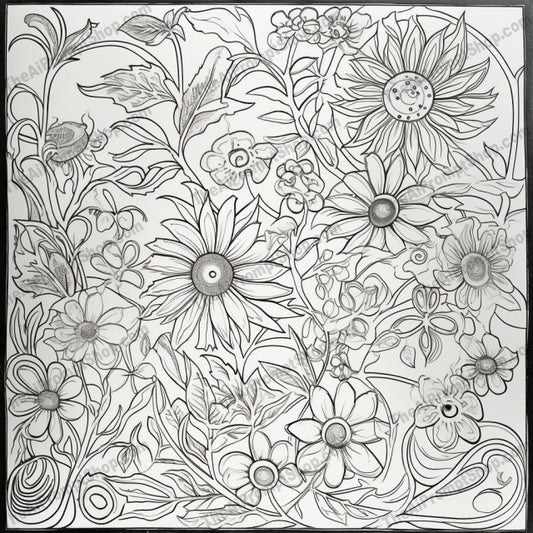 AI Midjourney Prompt for Coloring Pages - 2556