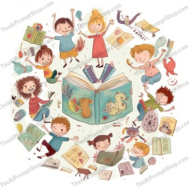 AI Midjourney Prompt for C71 - Storybook Illustrations - Whimsical Children's Books