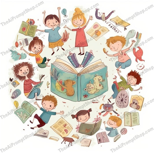 AI Midjourney Prompt for C71 - Storybook Illustrations - Whimsical Children's Books