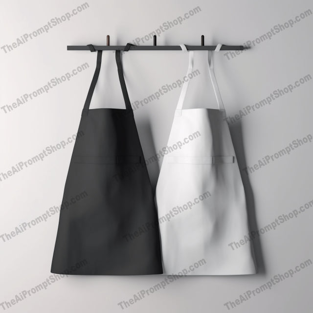 AI Midjourney Prompt for Photorealistic Apron Hangers