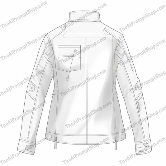 AI Midjourney Prompt for Neo Concrete Jacket Drawing