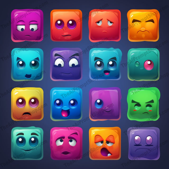 AI Midjourney Prompt for Colorful Mindful Faces