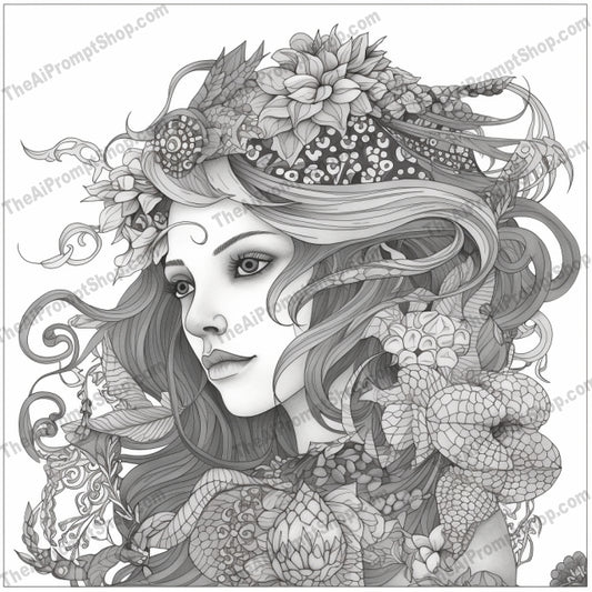 AI Midjourney Prompt for Coloring Pages - 2570